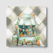 地元で育ったギンガムクロセスライン赤ちゃんシャワー ゲストブック (裏面)