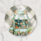 地元で育ったギンガムクロセスライン赤ちゃんシャワー フェイバータグ (裏面)