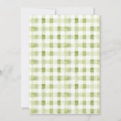 地元で育ったジェンダーに中立なベビーシャワー 招待状 (裏面)