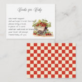 地元で育ったファーマーズマーケットのベビー本 エンクロージャーカード (正面/裏面)