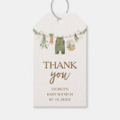 地元で育ったファーマーズマーケットの赤ちゃんシャワーのお気に入り ギフトタグ (正面)