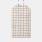 地元で育ったファーマーズマーケットの赤ちゃんシャワーのお気に入り ギフトタグ (裏面)