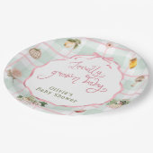 地元で育ったファーマーズマーケットガールベビーシャワー ペーパープレート (アングル)