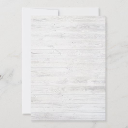 地元で育ったベジタリアンベビーシャワー招待状 招待状 (裏面)