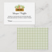 地元で育ったベビーが途中で赤ちゃんシャワーを浴びる エンクロージャーカード (正面/裏面)