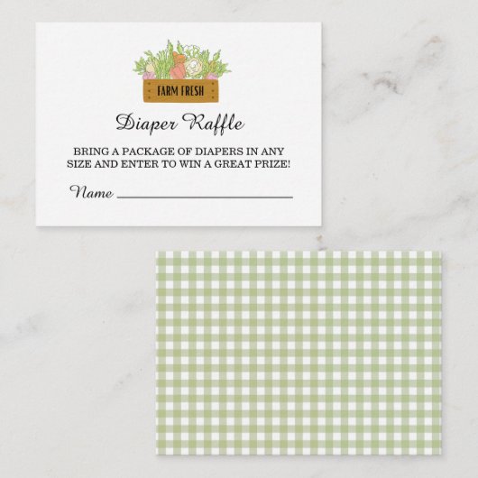 地元で育ったベビーが途中で赤ちゃんシャワーを浴びる エンクロージャーカード (正面/裏面)