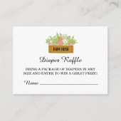 地元で育ったベビーが途中で赤ちゃんシャワーを浴びる エンクロージャーカード (正面)