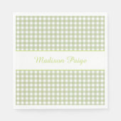 地元で育ったベビーが途中で赤ちゃんシャワーを浴びる スタンダードランチョンナプキン (正面)