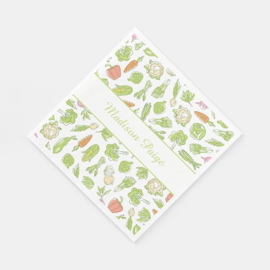 地元で育ったベビーが途中で赤ちゃんシャワーを浴びる スタンダードランチョンナプキン (角)