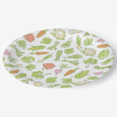 地元で育ったベビーが途中で赤ちゃんシャワーを浴びる ペーパープレート (アングル)