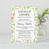 地元で育ったベビーが途中で赤ちゃんシャワーを浴びる 招待状 (スタンド正面)