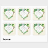 地元で育ったベビーで赤ちゃんシャワーを浴びる スクエアシール (シート)