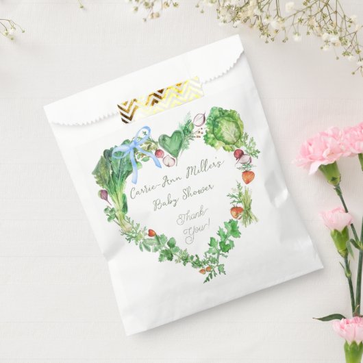 地元で育ったベビーで赤ちゃんシャワーを浴びる フェイバーバッグ (封をした状態)