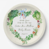 地元で育ったベビーで赤ちゃんシャワーを浴びる ペーパープレート (正面)