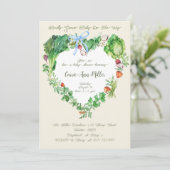 地元で育ったベビーで赤ちゃんシャワーを浴びる 招待状 (スタンド正面)