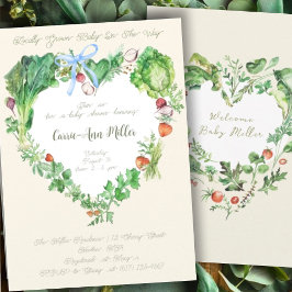 地元で育ったベビーで赤ちゃんシャワーを浴びる 招待状