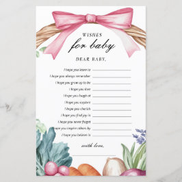 地元で育ったベビーの赤ちゃんシャワーゲームの願い