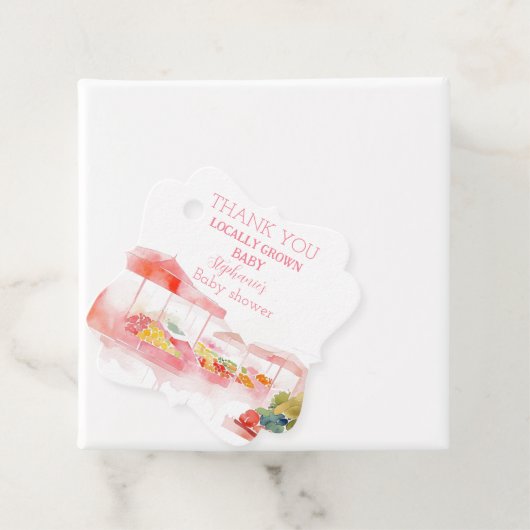 地元で育ったベビーガールシャワー農家市場 フェイバータグ (インサイチュ)