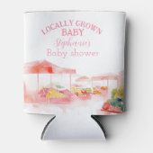 地元で育ったベビーガールシャワー農家市場 缶クーラー (正面)