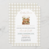 地元で育ったベビーファーマーズマーケットベビーシャワー 招待状 (正面/裏面)