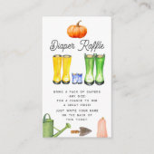 地元で育ったベビーブルーブーツ秋おむつラッフル エンクロージャーカード (正面)