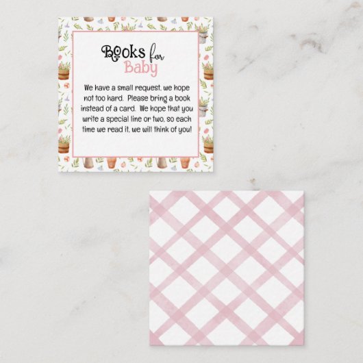 地元で育ったベビー用の本 エンクロージャーカード (正面/裏面)