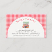 地元で育ったベビー用の赤ちゃんシャワーブック エンクロージャーカード (正面)