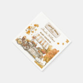 地元で育ったベビー秋農家市場 スタンダードカクテルナプキン (角)