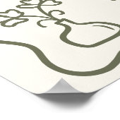 地元で育ったベビー素朴ファーマーズマーケット歓迎 ポスター (角)