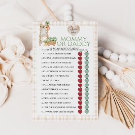 地元で育ったママまたはパパの赤ちゃんシャワーゲーム