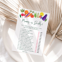 地元で育ったママまたはパパの赤ちゃんシャワーゲーム