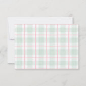 地元で育った女の子の赤ちゃんシャワーサンキューカード サンキューカード (裏面)