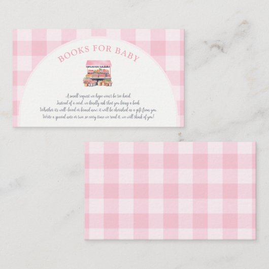 地元で育った女の子の赤ちゃんシャワーベビー エンクロージャーカード (正面/裏面)