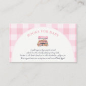 地元で育った女の子の赤ちゃんシャワーベビー エンクロージャーカード (正面)