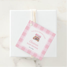 地元で育った女の子の赤ちゃんシャワー フェイバータグ