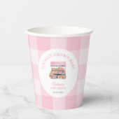 地元で育った女の子の赤ちゃんシャワー 紙コップ (正面)