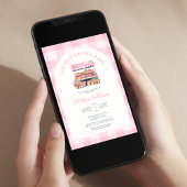 地元で育った女の子ベビーシャワー招待状 招待状