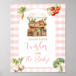 地元で育った市場で赤ちゃんシャワーがベビー ポスター