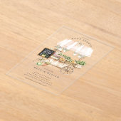 地元で育った市場のベビーシャワー招待状 アクリル招待状 (レイダウン)