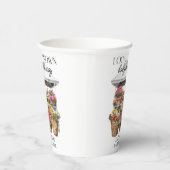 地元で育った市場フローラショップ女の子ベビーシャワー 紙コップ (右)