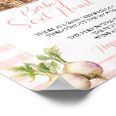 地元で育った市場ベビーシャワーベビー靴下狩り ポスター (角)