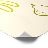 地元で育った手描き赤ちゃんシャワーへようこそ ポスター (角)