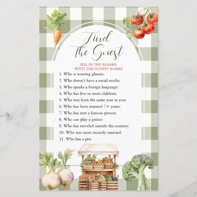 地元で育った新鮮な市場でゲストゲームを見つける (正面)