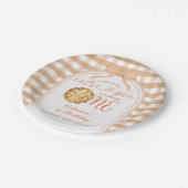 地元で育った新鮮な市場ベビーシャワーギンガム ペーパープレート (アングル)