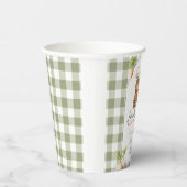 地元で育った新鮮な市場ベビーシャワーギンガム 紙コップ (右)