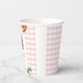 地元で育った新鮮な市場ベビーシャワーギンガム 紙コップ (左)