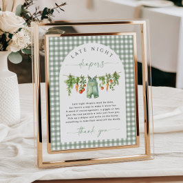 地元で育った深夜おむつ赤ちゃんシャワーゲーム ポスター