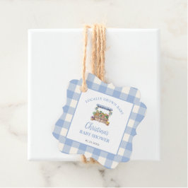 地元で育った男の子の赤ちゃんシャワー フェイバータグ