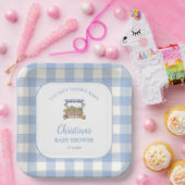 地元で育った男の子の赤ちゃんシャワー ペーパープレート (パーティー)