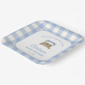 地元で育った男の子の赤ちゃんシャワー ペーパープレート (傾斜あり)